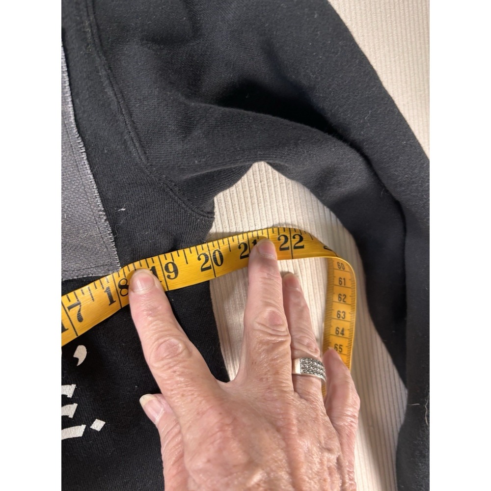 Nothing, Nowhere Reaper Ruiner Split Patchwork Hoodie Black Band Merch RARE S - Picture 6 of 11